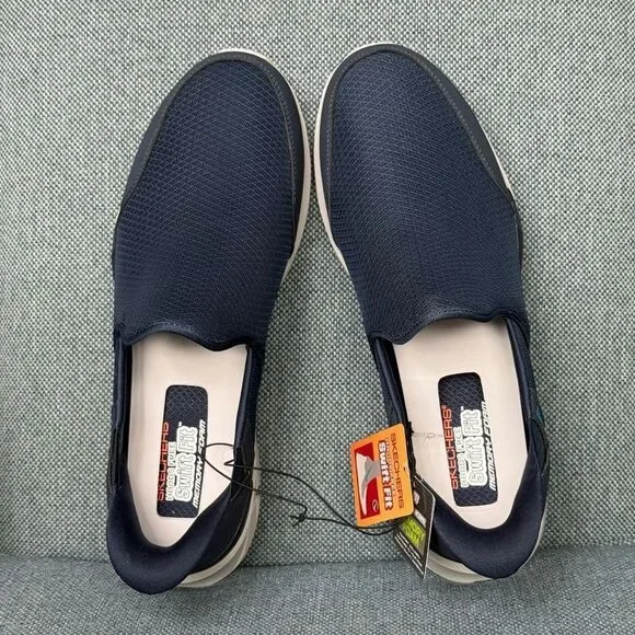 Skechers Men's Navy Equalizer 4.0 Hands Free Swift Fit Slip-On Shoes size 12
